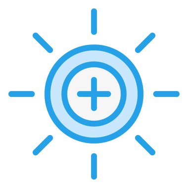 Parlaklık Vektörü Simge Tasarımı İllüstrasyonu