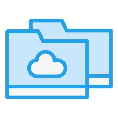 Depolama Vektörü Simgesi Tasarım İllüstrasyonu