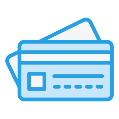 Kredi Kartı Vektör Simgesi Tasarım İllüstrasyonu