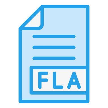 FLA Vector Icon Design Illustration clipart