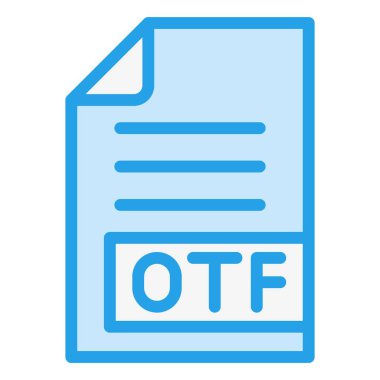 OTF Vector Icon Design Illustration clipart