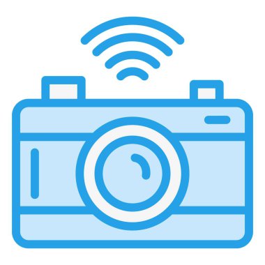 Kamera Vektörü Simgesi Tasarım İllüstrasyonu