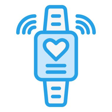 Smartwatch Vektör Simgesi Tasarım İllüstrasyonu