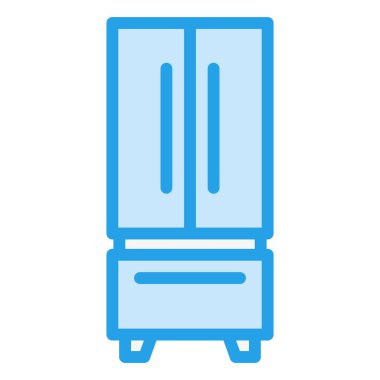 Buzdolabı Vektör Simgesi Tasarım İllüstrasyonu