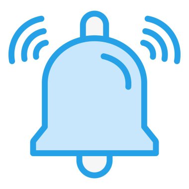 Çan Vektörü Simgesi Tasarım İllüstrasyonu