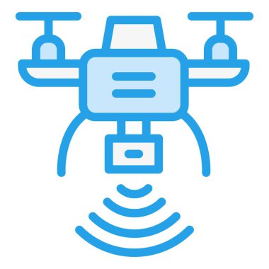 Drone Vektör Simgesi Tasarım İllüstrasyonu