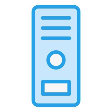 Bilgisayar dosyası Vektör Simgesi Tasarım İllüstrasyonu