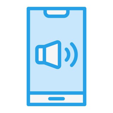 Sözcü Vektör Simgesi Tasarım İllüstrasyonu