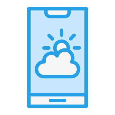 Hava Vektörü Simgesi Tasarım Çizimi