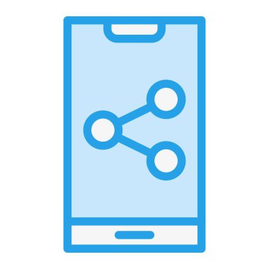 Paylaşım Vektörü Simgesi Tasarım İllüstrasyonu