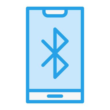 Bluetooth Vektör Simgesi Tasarım İllüstrasyonu