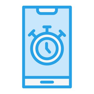 Stopwatch Vektör Simgesi Tasarım İllüstrasyonu