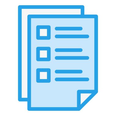 Belge Vektörü Simgesi Tasarım İllüstrasyonu