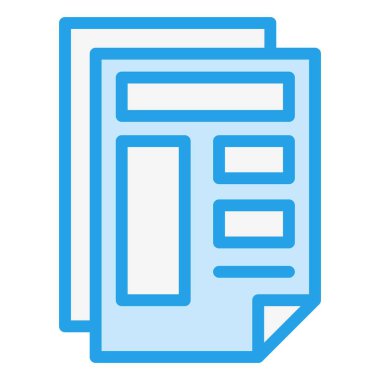 Şablon Vektör Simgesi Tasarım İllüstrasyonu