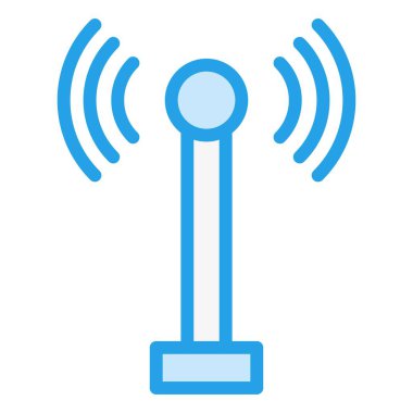 Radyo anten Vektör Simgesi Tasarım İllüstrasyonu