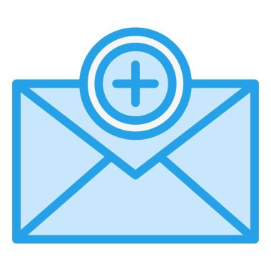 Yeni İleti Vektörü Simgesi Tasarım İllüstrasyonu