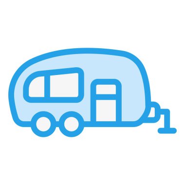 Karavan Vektör Simgesi Tasarım İllüstrasyonu