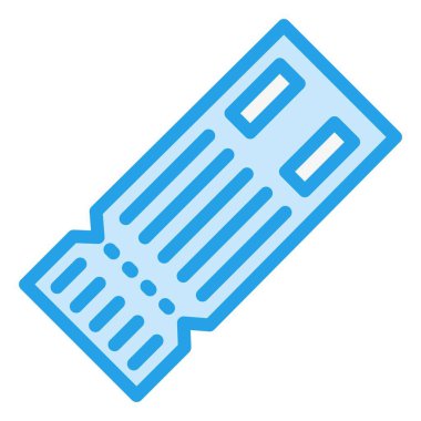 Uçak bileti Vektör Simgesi Tasarım İllüstrasyonu