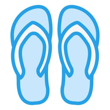 Flip flop Vektör Simgesi Tasarım İllüstrasyonu