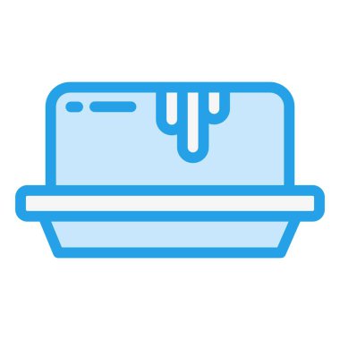 Tereyağı Vektörü Simgesi Tasarım Çizimi