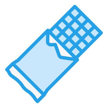 Çikolata Vektörü Simgesi Tasarım İllüstrasyonu