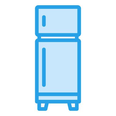 Buzdolabı Vektörü Simgesi Tasarım İllüstrasyonu