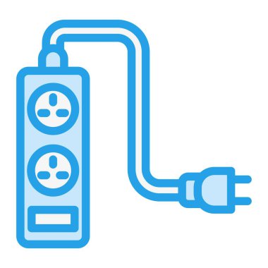 Uzantı Vektör Simgesi Tasarım İllüstrasyonu