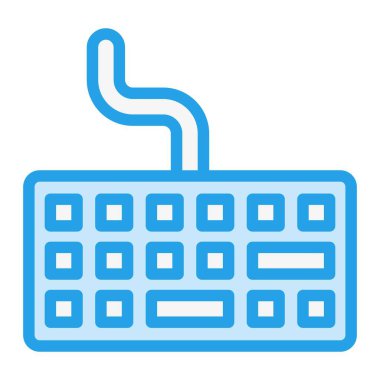 Klavye Vektör Simgesi Tasarım İllüstrasyonu