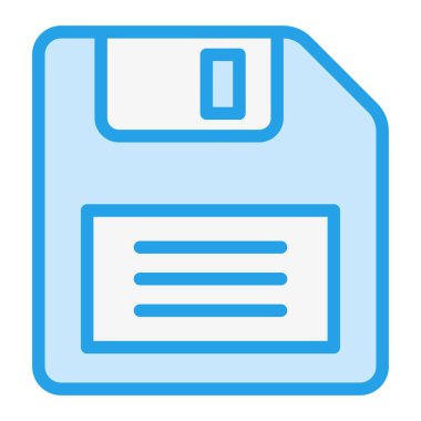 Disket Vektör Simgesi Tasarım İllüstrasyonu