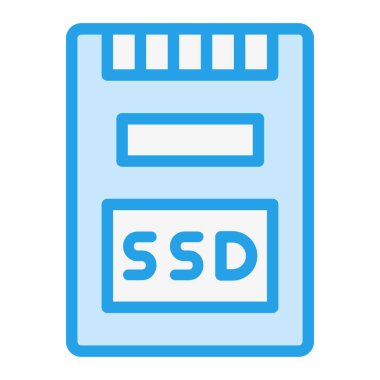 Ssd Vektör Simgesi Tasarım İllüstrasyonu