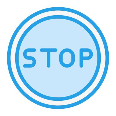 Vektör Simgesi Tasarımı Resmini Durdur