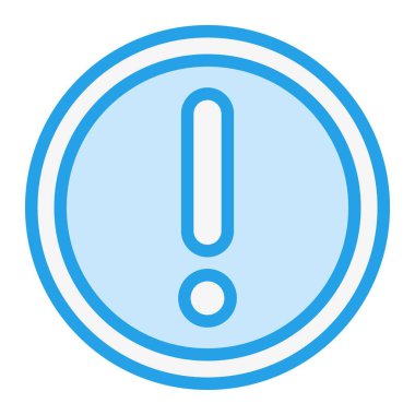 Uyarı Vektörü Simgesi Tasarım İllüstrasyonu