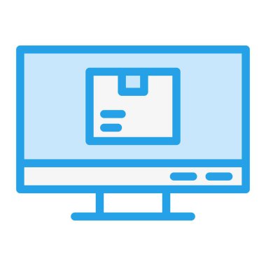 Bilgisayar Vektörü Simgesi Tasarım İllüstrasyonu