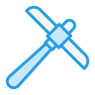 Kazma Vektör Simgesi Tasarım İllüstrasyonu