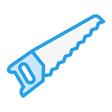 Saw Vektör Simgesi Tasarım İllüstrasyonu