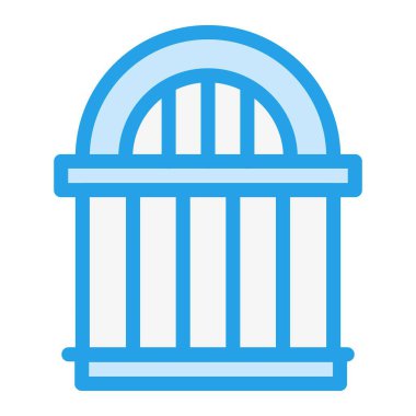 Kapı Vektörü Simgesi Tasarım İllüstrasyonu