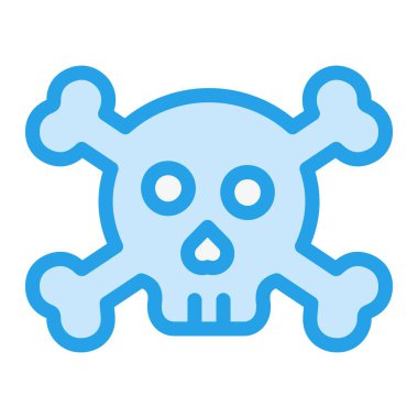 Kurukafa Vektörü Simgesi Tasarım İllüstrasyonu