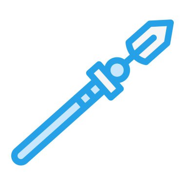 Lance Vektör Simgesi Tasarım İllüstrasyonu