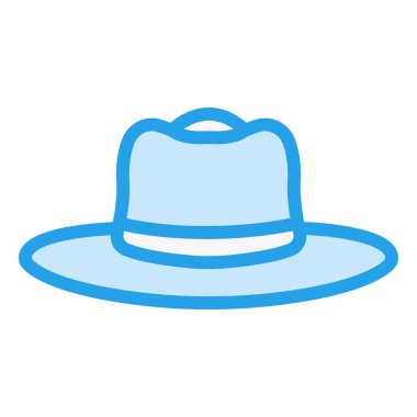 Şapka Vektörü Simgesi Tasarım İllüstrasyonu