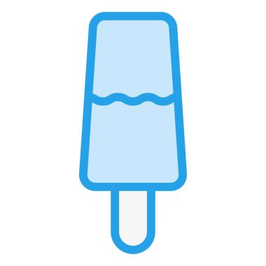 Dondurma Vektör Simgesi Tasarım Çizimi