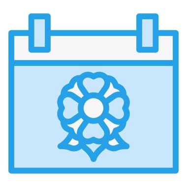 Takvim Vektörü Simgesi Tasarım İllüstrasyonu