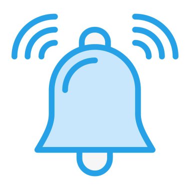 Çan Vektörü Simgesi Tasarım İllüstrasyonu