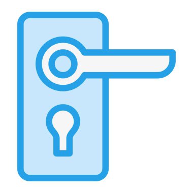 Kapı kolu Vektör Simgesi Tasarım İllüstrasyonu