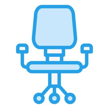 Masa sandalyesi Vektör Simgesi Tasarım İllüstrasyonu