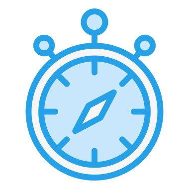 Stopwatch Vektör Simgesi Tasarım İllüstrasyonu