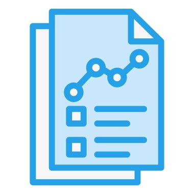 Rapor Vektörü Simgesi Tasarım İllüstrasyonu