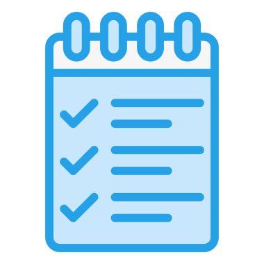 Liste Vektörü Simgesi Tasarım İllüstrasyonu