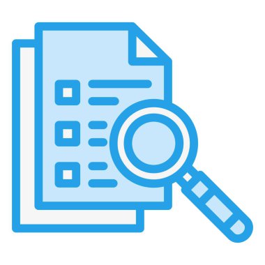 Araştırma Vektörü Simgesi Tasarım İllüstrasyonu