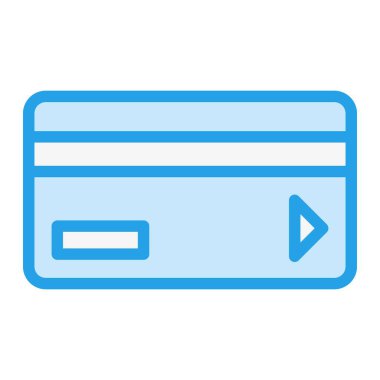 Banka kartı Vektör Simgesi Tasarım İllüstrasyonu