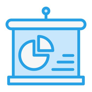 Pasta Çizelgesi Vektör Simgesi Tasarım İllüstrasyonu